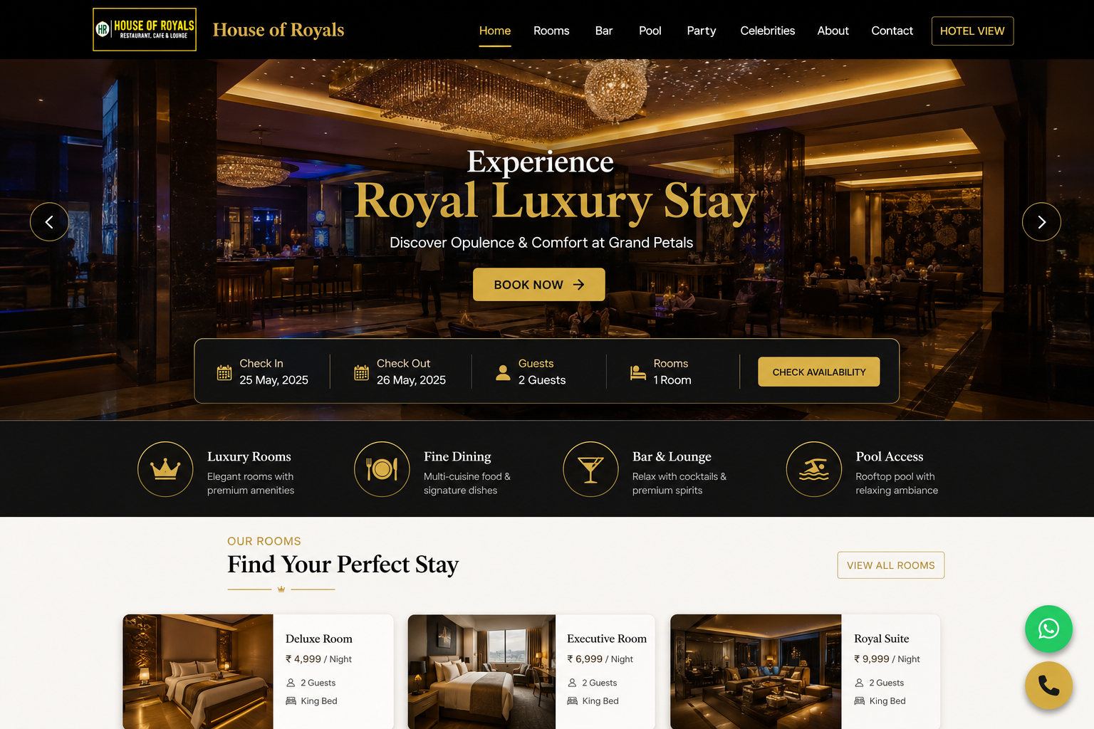 Luxe Hotel – Booking Website
